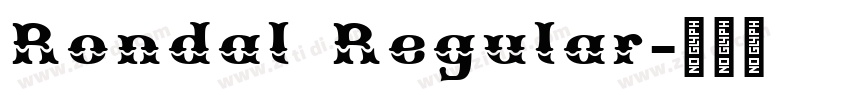 Rondal Regular字体转换